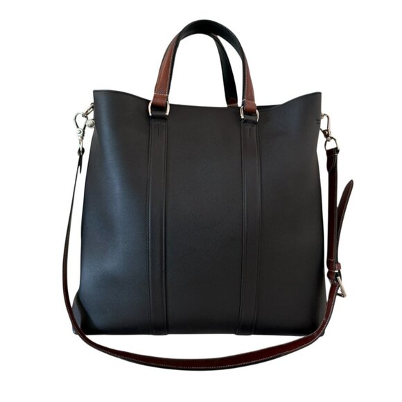 Ralph Lauren Men's Navy Blue Leather Darwin Tote, retail $2200 - Picture 7 of 15